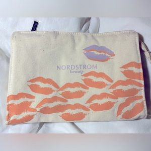 New Nordstrom beauty canvas cosmetic bag
